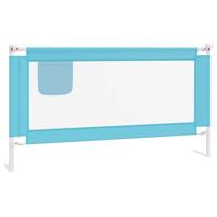 VidaXL Bedhekje peuter 160x25 cm stof blauw - thumbnail