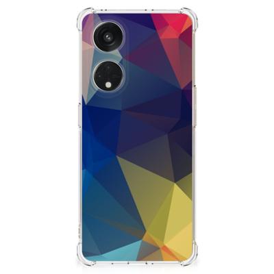 OPPO A98 Shockproof Case Polygon Dark