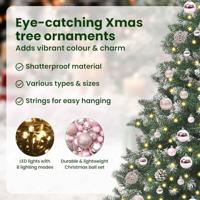 Kunstkerstboom met 300 LED Groen 180 cm PVC en Plastic en Staal - thumbnail