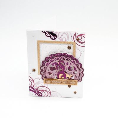 Tonic Studios • mirror card satin a4 x5 copper mine