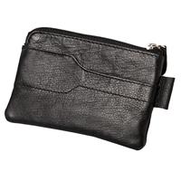 Alassio JU-42247 Sleuteletui 7,5x10x1cm Leer Zwart - thumbnail