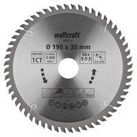 Wolfcraft Handcirkelzaagblad | HM | 56 Zähne | Ø190 x 30mm | 1 stuk - 6634000 - thumbnail
