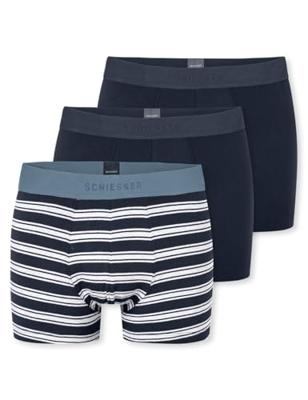 Schiesser 95/5 boxershorts 3-pack blauw