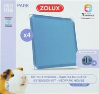 Zolux neolife neopark cavia uitbereidingsset gesloten panelen - thumbnail