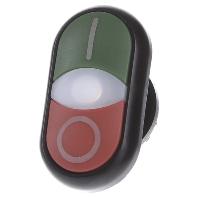 Eaton 216701 M22S-DDL-GR-X1/X0 Dubbele drukknop Kunststof frontring 1 stuk(s) - thumbnail