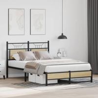 Bedframe zonder matras hout sonoma eikenkleurig 120x190 cm - thumbnail