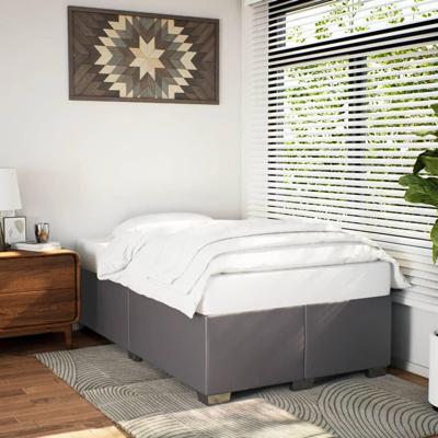 Bedframe kunstleer grijs 120x200 cm