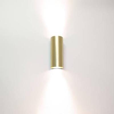 Artdelight Wandlamp Roulo 2 lichts H 15,4 Ø 6,5 cm mat goud