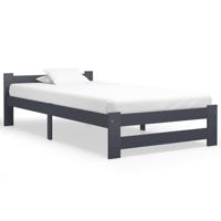 Bedframe massief grenenhout donkergrijs 100x200 cm - thumbnail