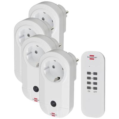 Brennenstuhl comfort-line radiografisch bediende schakelaarset 4x ip20 - 1507050 Brennenstuhl comfort-line radiografisch bediende schakelaarset 4x ip20 - 1507050