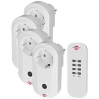 Brennenstuhl comfort-line radiografisch bediende schakelaarset 4x ip20 - 1507050 - thumbnail