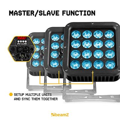 BeamZ StarColor128 LED floodlight voor buiten 16x 8W RGBW IP65