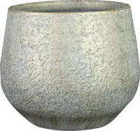 Bloempot Noor Metalic Grey Ø19cm - thumbnail