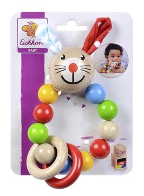 Eichhorn baby houten bijtring konijn