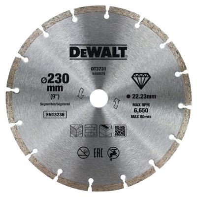 DeWALT DT3731 Diamantschijf Gesegmenteerd 230x22,23mm DeWALT DT3731 Diamantschijf Gesegmenteerd 230x22,23mm