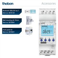 Theben 6110130 Schakelklok Digitaal Weekprogramma 2600 W IP20 Countdown-functie, Stopwatch, Toevalsfunctie - thumbnail