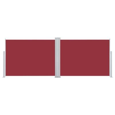 Windscherm uittrekbaar 120x1000 cm rood Windscherm uittrekbaar 120x1000 cm rood