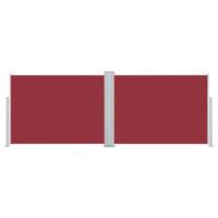 Windscherm uittrekbaar 120x1000 cm rood - thumbnail