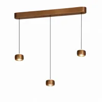 Freelight Hanglamp Cosmo 3 lichts L 90 cm comfortlift brons goud - thumbnail