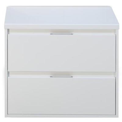 Porto Badmeubelset 70 cm - Wit Hoogglans - Wastafelbovenblad Wit Hoogglans