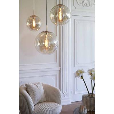 Light & Living Hanglamp 'Medina' 40cm, kleur Amber - thumbnail