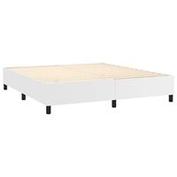 Boxspring met matras kunstleer wit 160x200 cm - thumbnail