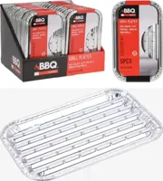 Bbq grillschalen set 5 stuks - thumbnail