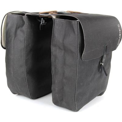 BROOKS fietstas dubbel brick lane grijs bruin