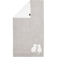 Cawö Cawö Cute Cats 6263 Badlaken 80x150 platin/wit - thumbnail
