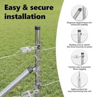 VidaXL Afrasteringspaal zilver 25 x 0,5 m (50 mm gaas) staal - thumbnail