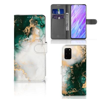 Bookcase voor Samsung Galaxy S20 Plus Marmer Groen Bookcase voor Samsung Galaxy S20 Plus Marmer Groen