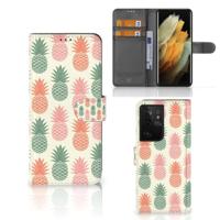 Samsung Galaxy S21 Ultra | Book Cover | Ananas - thumbnail