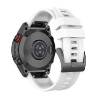 By Qubix - Siliconen sportbandje - Wit - Compatible met Garmin Fenix 8-51mm - Compatible Garmin bandje - thumbnail