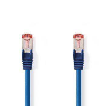 CAT6 S/FTP-Netwerkkabel | RJ45 Male - RJ45 Male | 0,25 m | Blauw