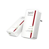 AVM FRITZ!Powerline 1240E/1000E WLAN-set (1200 Mbit/s, WLAN-toegangspunt, ideaal voor media-streaming of NAS-verbindingen, internationale versie), ethernet, wit - thumbnail