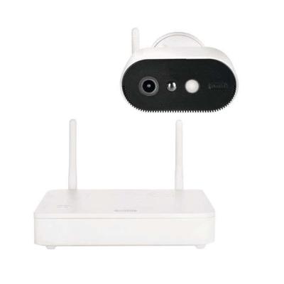 ABUS Accucamera Pro met basisstation – bewakingscamera met persoonsherkenning, incl. wit licht led, intercomfunctie & gratis mobiele app (PPIC91000)