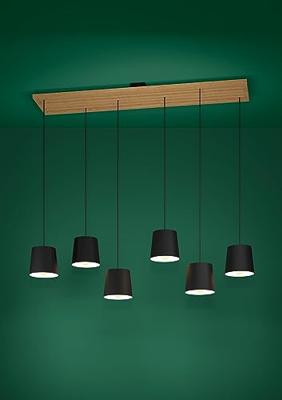 Stars of Light 6-lichts hanglampCamarioca hout met zwart - 390131