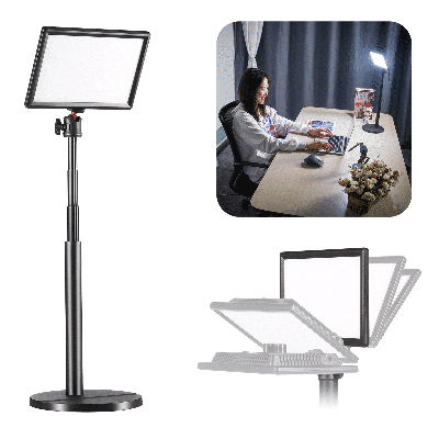VIJIM K3 Desktop LED-videolamp met statief