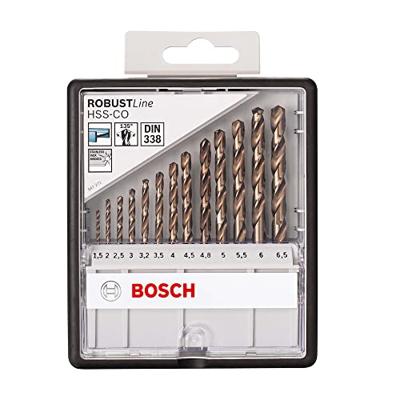 Bosch Accessories 2607019926 HSS Metaal-spiraalboorset 13-delig 1.5 mm, 2 mm, 2.5 mm, 3 mm, 3.2 mm, 3.5 mm, 4 mm, 4.5 mm, 4.8 mm, 5 mm, 5.5 mm, 6 mm, 6.5 mm