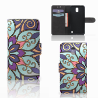 Nokia 2 Hoesje Purple Flower - thumbnail