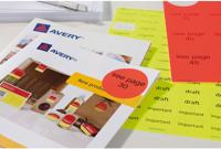 Avery afneembare neon etiketten ft 38,1 x 21,2 mm (b x h), doos van 100 blad, 6500 stuks, neongeel - thumbnail