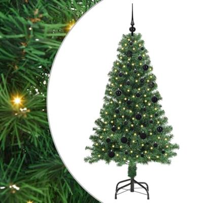 VidaXL Kunstkerstboom groen 150 cm pvc en staal en kunststof