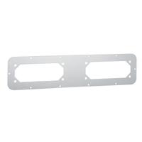 Schneider Electric NSYTLF2FL Kabeldoorvoering Plaatdikte (max.): 1.5 mm Staal Grijs-wit (RAL 7035) 1 stuk(s) - thumbnail