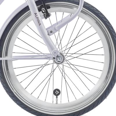 Alpina voorwiel 22 hlqc ocean/clubb zilver zink spk
