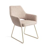 Jesper Home Eetkamerstoel 'Yanai' Slide Gold, kleur Biscuit Beach - thumbnail