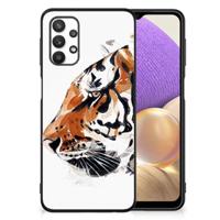 Kleurrijke Telefoonhoesje Samsung Galaxy A32 5G Watercolor Tiger - thumbnail