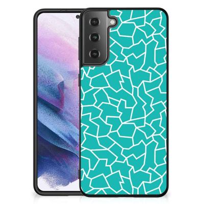 Samsung Galaxy S21 Plus Leuk Telefoonhoesje Cracks Blue