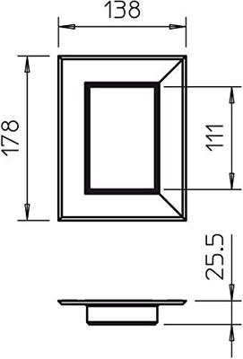 OBO Bettermann 6278840 Montageaccessoire (b x d) 178 mm x 138 mm 1 stuk(s) Zuiver wit