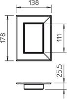 OBO Bettermann 6278840 Montageaccessoire (b x d) 178 mm x 138 mm 1 stuk(s) Zuiver wit - thumbnail