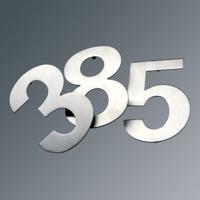 Basi 7300-0007 Huisnummerbord RVS - thumbnail